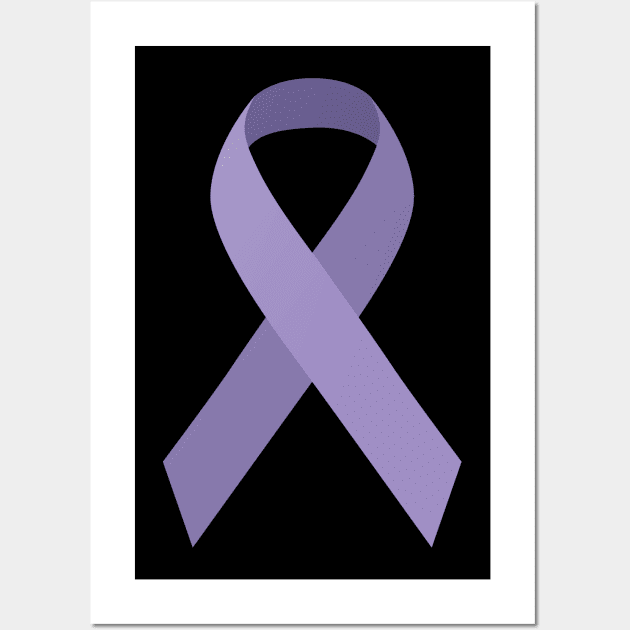 Lavender Ribbon Day Wall Art by TinPis